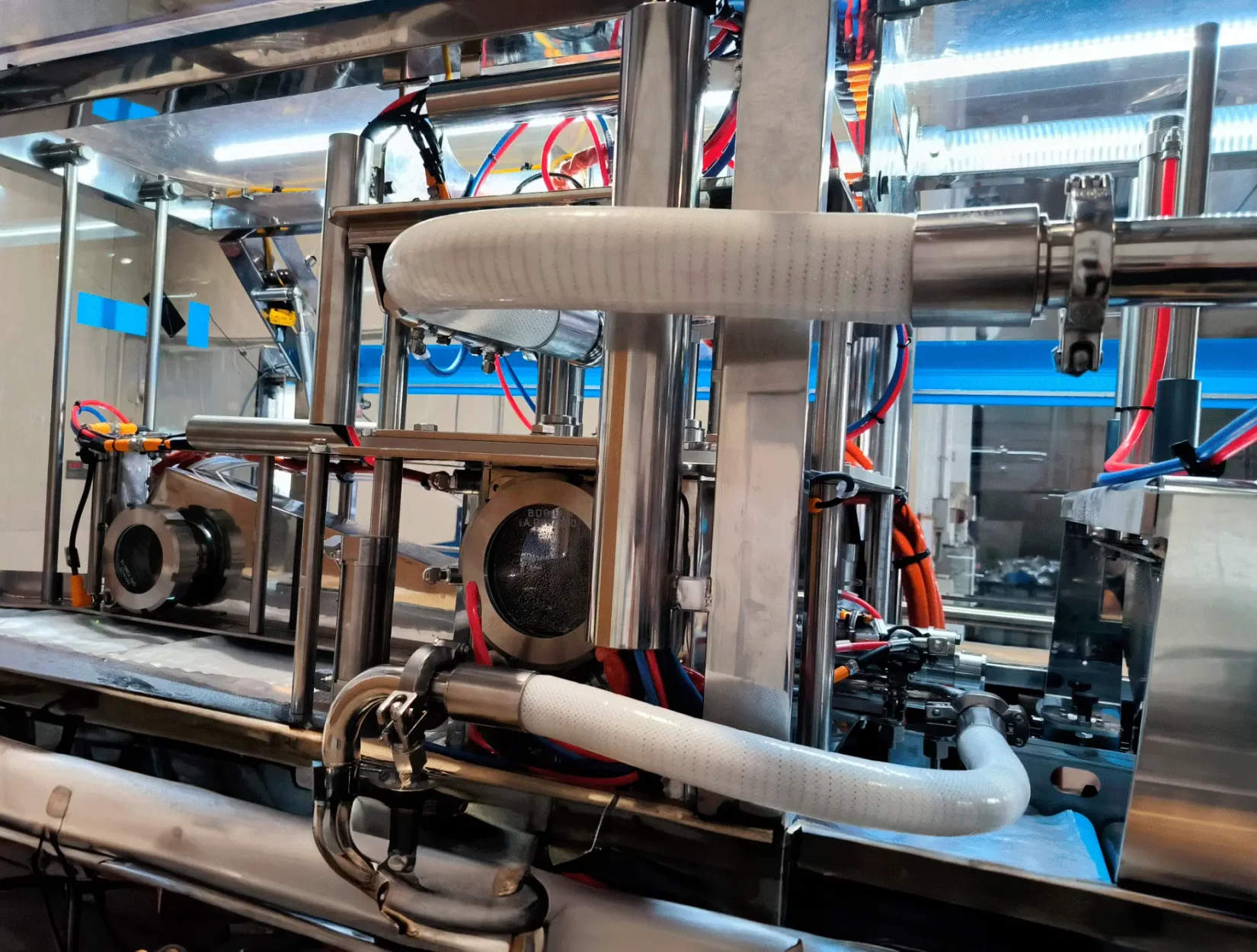 Tubería industrial TRANSFOOD en silicona VMQ